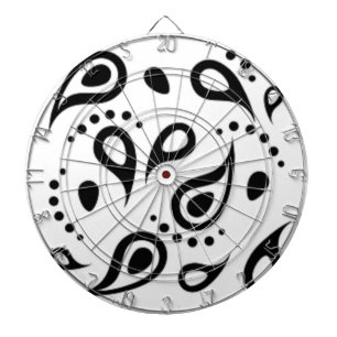 PAISLEY PRINT PATTERN DARTBOARD