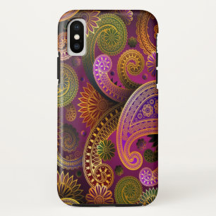 Paisley Purple iPhone X Case