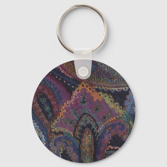 Paisley Purple Key Ring (Front)