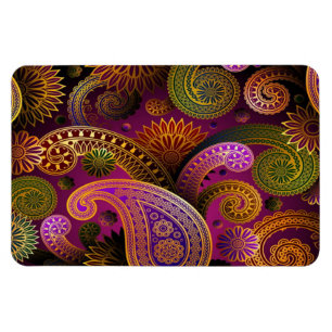 Paisley Purple Magnet