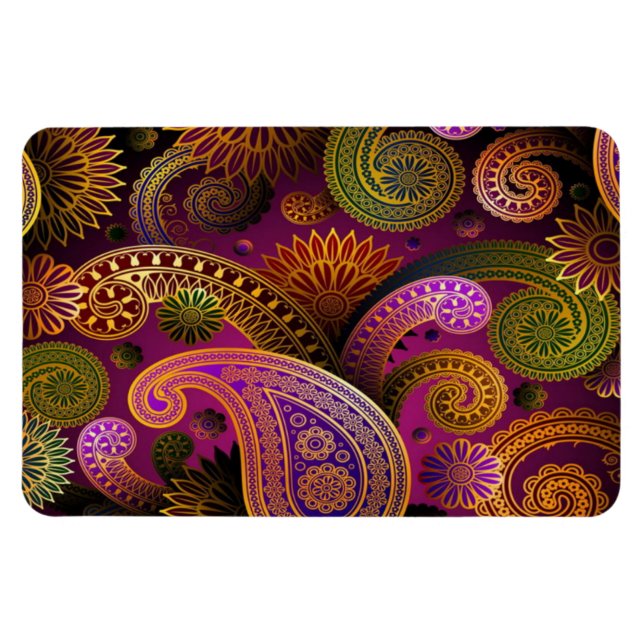 Paisley Purple Magnet (Horizontal)