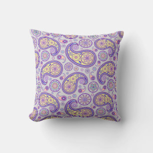 Paisley Purple Pattern Cushion