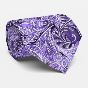 Paisley Purple Pattern Tie