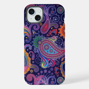 Paisley Purple pink iPhone 15 Plus Case