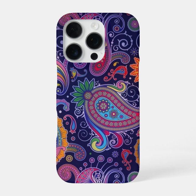 Paisley Purple Pink iPhone Case (Back)