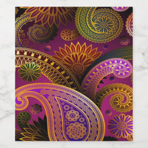 Paisley Purple Wine Label