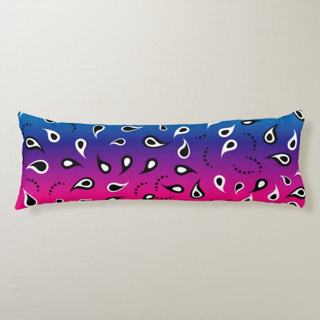 Paisley Rainbow Body Cushion (Front)