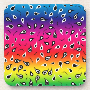 Paisley Rainbow Coaster