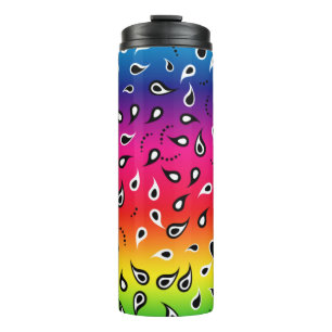 Paisley Rainbow Thermal Tumbler