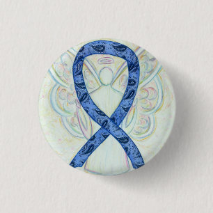 Paisley Ribbon Angel Thyroid Disease Awareness Pin