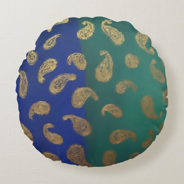 Paisley Round Cushion (Front)