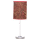 Paisley sage, wine, butter Table Lamp