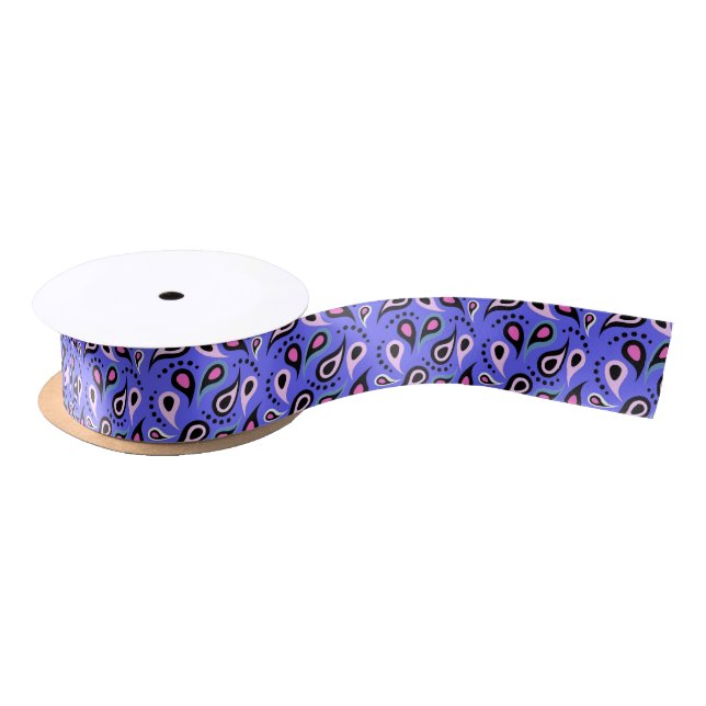 Paisley Satin Ribbon (Spool)