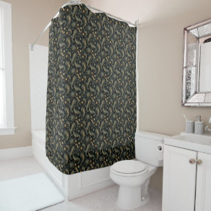Paisley Steampunk Shower Curtain