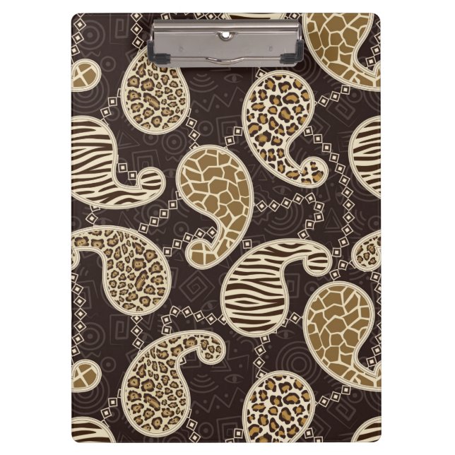 Paisley style background clipboard (Front)
