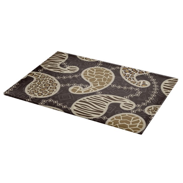 Paisley style background cutting board (Corner)