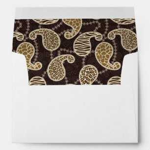 Paisley style background envelope