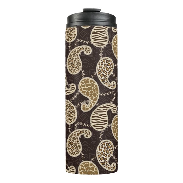 Paisley style background thermal tumbler (Front)