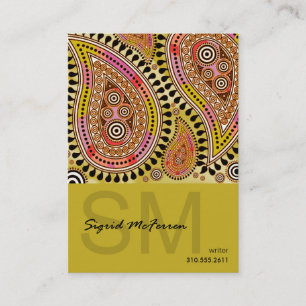 Paisley Supreme Business Card template