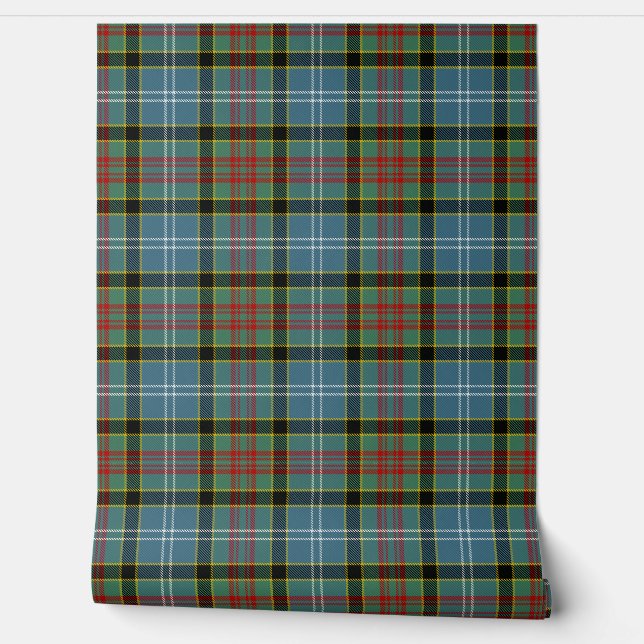 Paisley Tartan Plaid Scottish Clan Wallpaper (Unrolling)