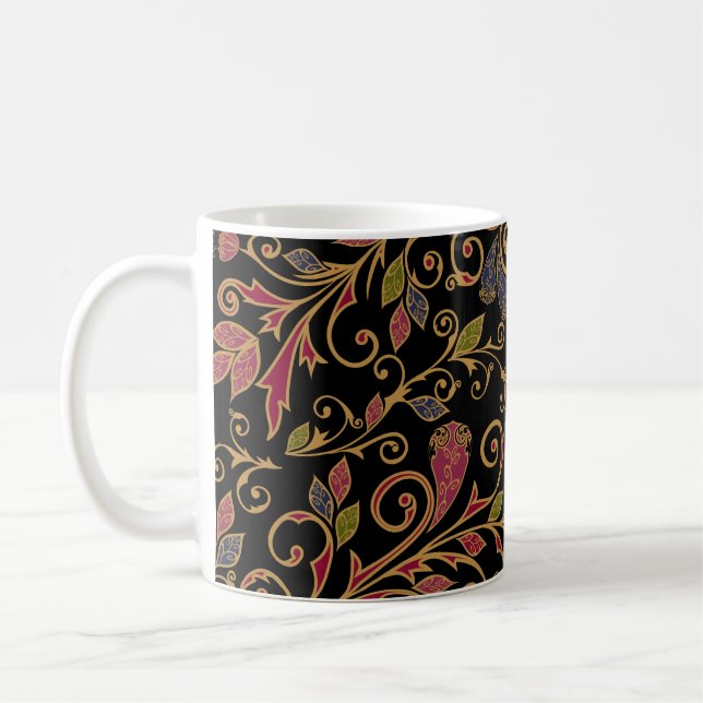 Paisley Vegetable Vintage Blend Coffee Mug (Left)