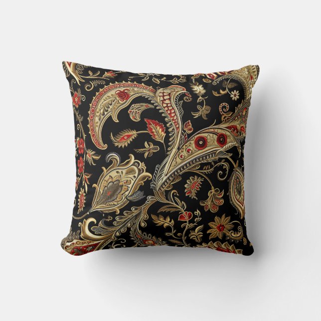 Paisley, Victorian, Gothic,  Cushion (Front)
