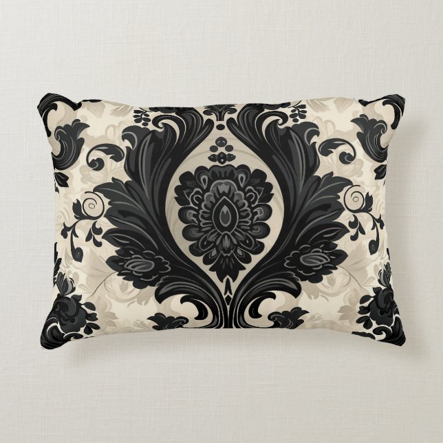 Paisley, Victorian, Gothic Decorative Cushion (Front)