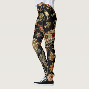 Paisley, Victorian, Gothic, Leggings