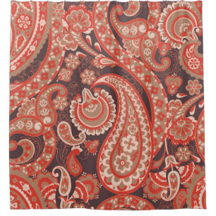 Paisley vintage seamless pattern. Fantastic flower Shower Curtain