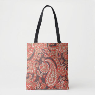 Paisley vintage seamless pattern. Fantastic flower Tote Bag