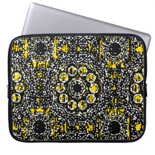 Paisleys elegant floral vintage pattern background laptop sleeve
