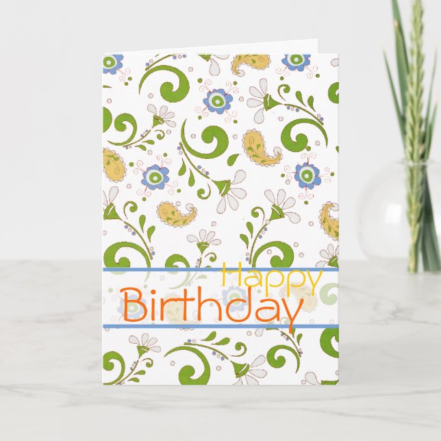 Paisley's garden - Customised Card (Front)