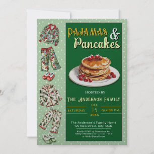 Pajama and Pancakes Party Invitation