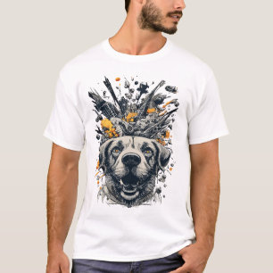 Pajama Golden Australian Retriever Mum Funny T-Shirt