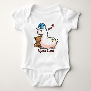 Pajama Llama Baby Bodysuit
