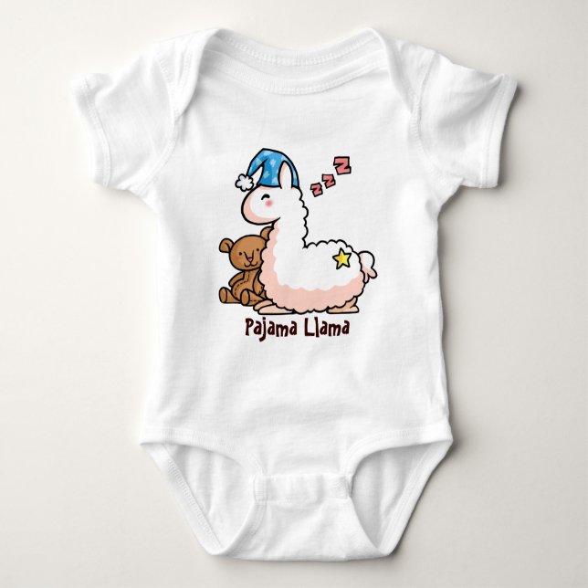 Pajama Llama Baby Bodysuit (Front)