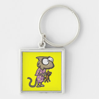 Pajama Monkey Keychain