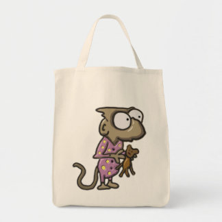 Pajama Monkey Tote Bag