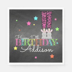 Pajama Party Birthday Napkin