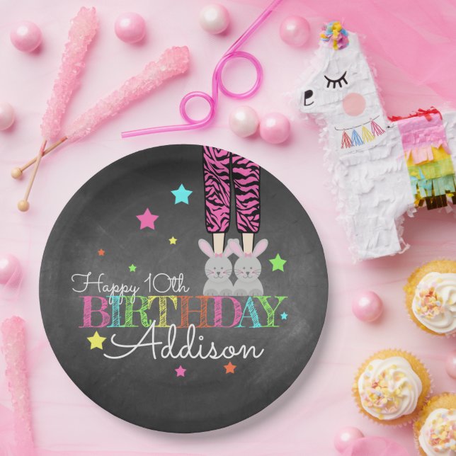Pajama Party Birthday Paper Plate (Party)