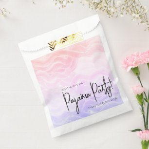 Pajama Party Colourful Pastel Elegant  Favour Bag