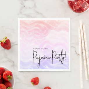 Pajama Party Colourful Pastel Elegant  Napkin