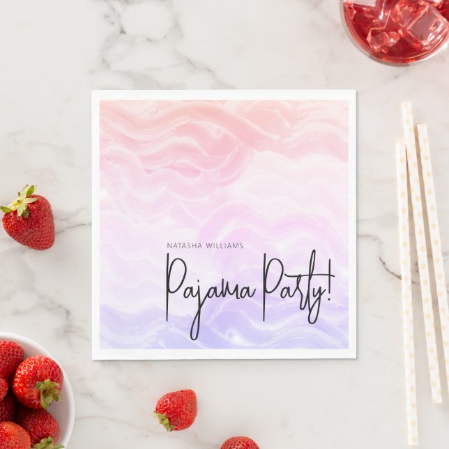 Pajama Party Colourful Pastel Elegant  Napkin (Insitu)