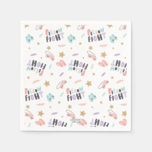 Pajama Party Girls Any Age Happy Birthday Party Napkin