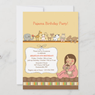 Pajama Party Invitation