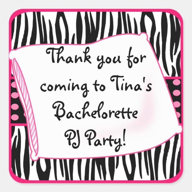 Pajama Party Pinks Sticker (Front)