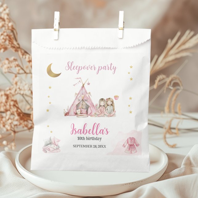 Pajama Party Sleepover Party Favour Bag (Creator Uploaded)