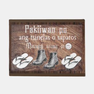 Pakiiwan po ang tsinelas o sapatos doormat