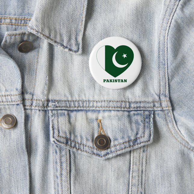 Pakistan 6 Cm Round Badge (In Situ)