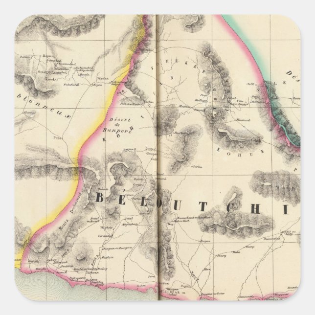 Pakistan, Asia 80 Square Sticker (Front)